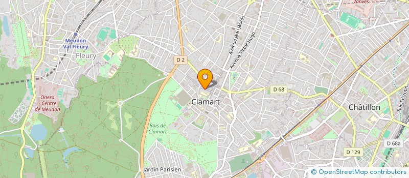 localisation de l'entreprise ERNAL à CLAMART
