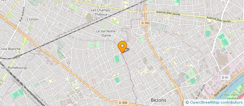 localisation de l'entreprise ERNEST à BEZONS
