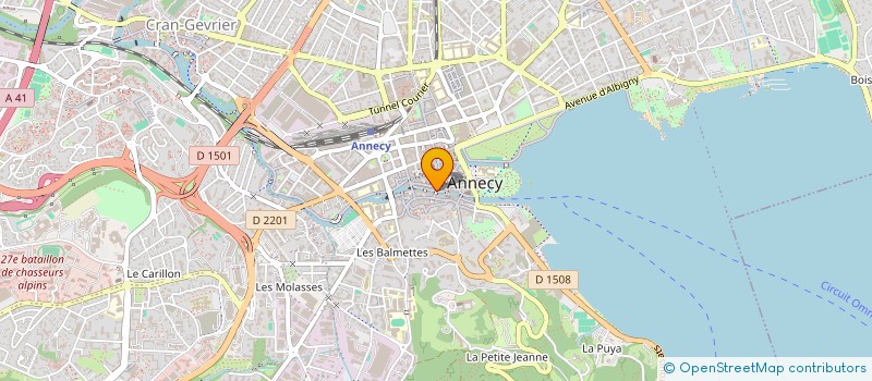localisation de l'entreprise ERNEST à ANNECY