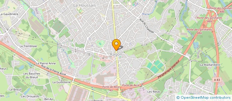 localisation de l'entreprise ERNEST  REZE