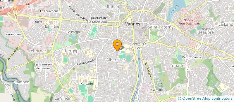 localisation de l'entreprise ERNEST BL à VANNES