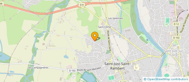 localisation de l'entreprise ERNEST ET CELESTINE à SAINT-JUST-SAINT-RAMBERT