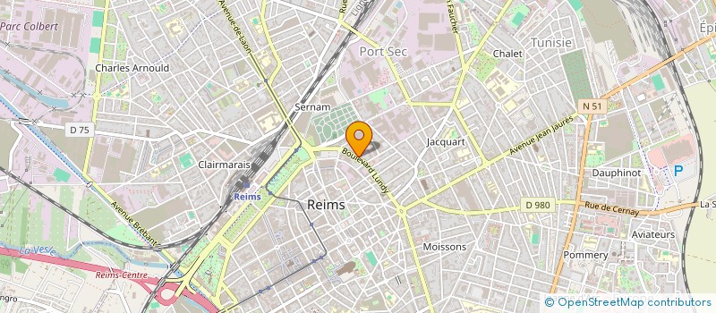localisation de l'entreprise ERNEST IRROY à REIMS