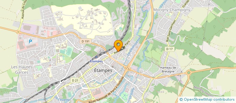 localisation de l'entreprise ERNEST NEDEL à ETAMPES