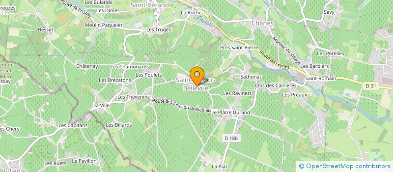 localisation de l'entreprise ERNEST RENAN  SAINT-AMOUR-BELLEVUE