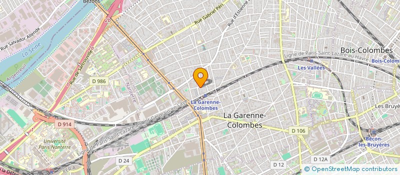 localisation de l'entreprise ERNESTINE CELIO CHEZ CT DUBREUIL  COLOMBES