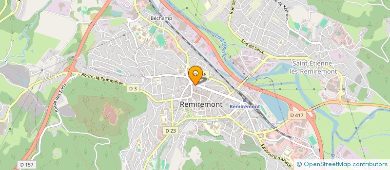 localisation de l'entreprise ERNICE  REMIREMONT