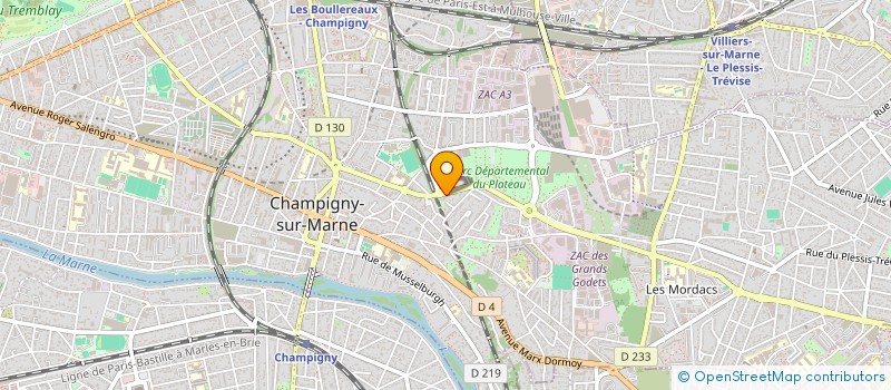 localisation de l'entreprise ERNICIO 4  CHAMPIGNY-SUR-MARNE
