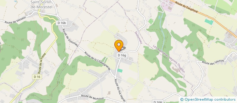 localisation de l'entreprise ERNORA  DOLOMIEU