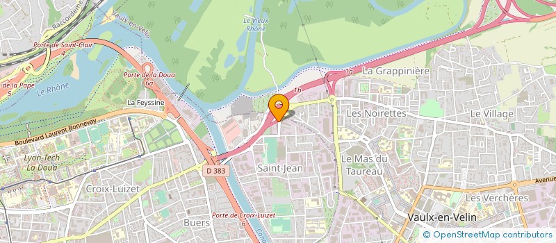 localisation de l'entreprise ERNOVA ENVIRONNEMENT à VILLEURBANNE