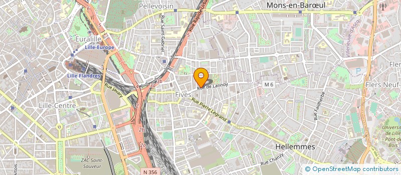 localisation de l'entreprise ERNOVE SARL à LILLE