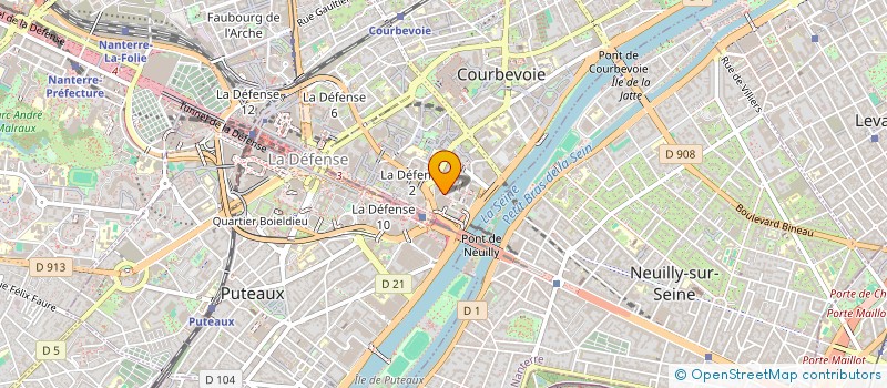localisation de l'entreprise ERNST & YOUNG AUDIT à COURBEVOIE