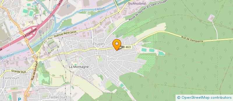 localisation de l'entreprise ERNWEIN  ETUPES