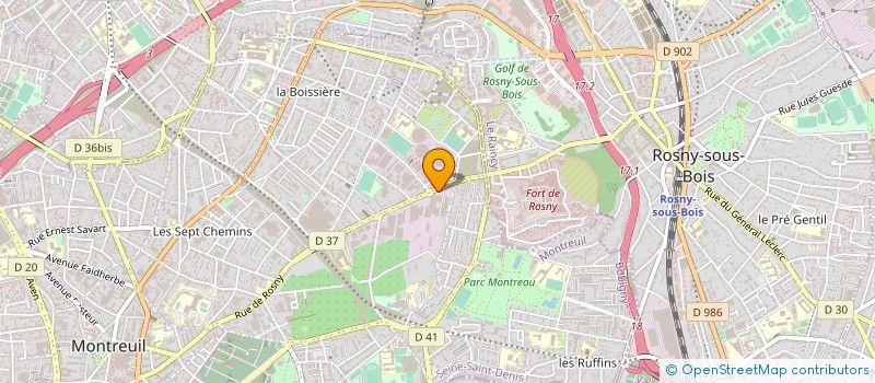 localisation de l'entreprise ERO à MONTREUIL