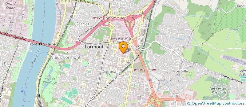 localisation de l'entreprise ERO CHARPENTES  LORMONT