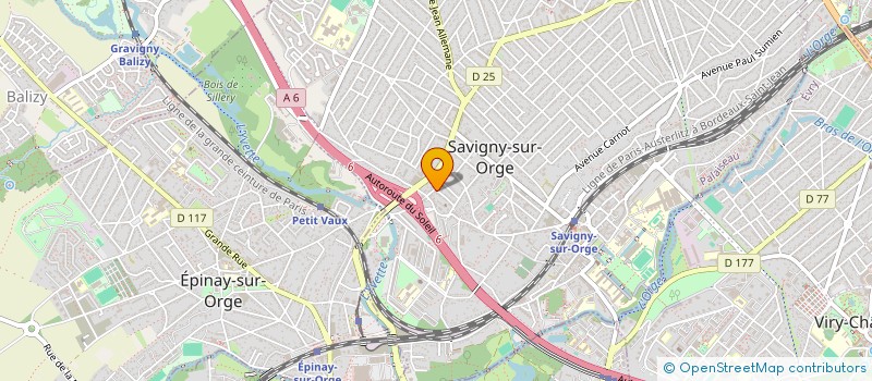localisation de l'entreprise ERO CHAUFFAGE à SAVIGNY-SUR-ORGE
