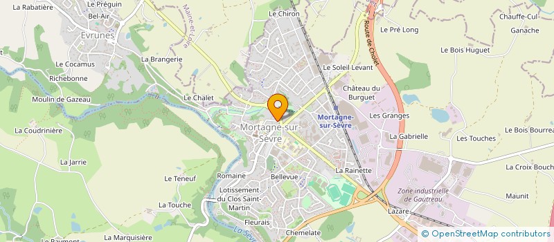 localisation de l'entreprise ERO INVEST  MORTAGNE-SUR-SEVRE