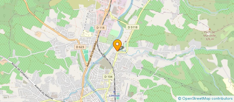 localisation de l'entreprise EROC  LIMOUX