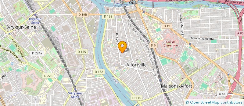 localisation de l'entreprise EROC CONSULTING à ALFORTVILLE
