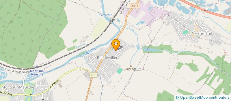 localisation de l'entreprise ERODYM  REHAINVILLER