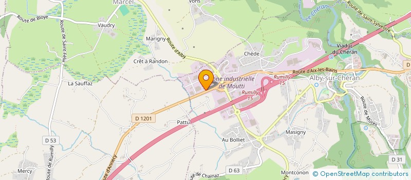 localisation de l'entreprise EROFORM à ALBY-SUR-CHERAN