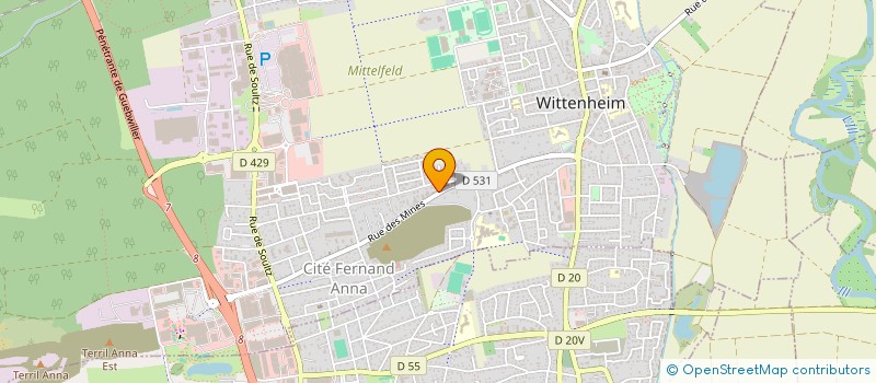 localisation de l'entreprise EROGLU  WITTENHEIM