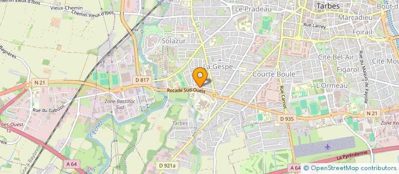 localisation de l'entreprise EROI  TARBES
