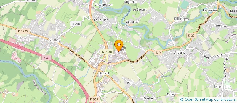 localisation de l'entreprise EROLEC à FILLINGES