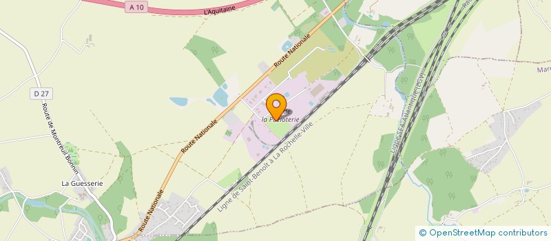 localisation de l'entreprise EROME à COULOMBIERS
