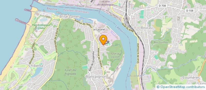 localisation de l'entreprise EROMENA  ANGLET