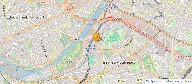 localisation de l'entreprise ERON à ISSY-LES-MOULINEAUX