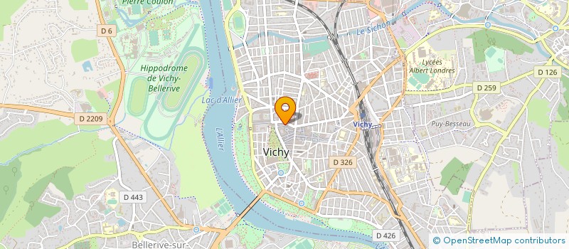 localisation de l'entreprise EROS à VICHY