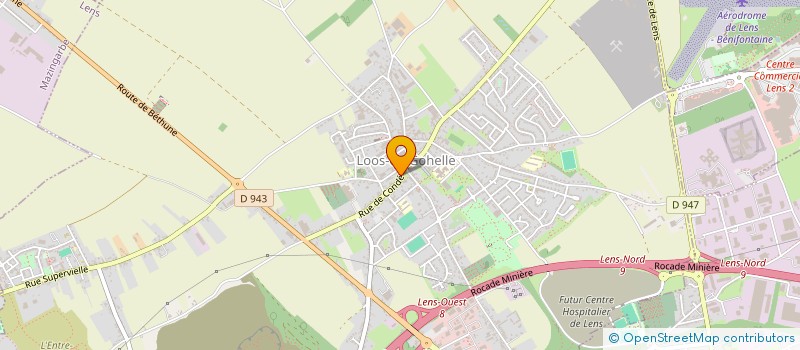 localisation de l'entreprise EROS à LENS