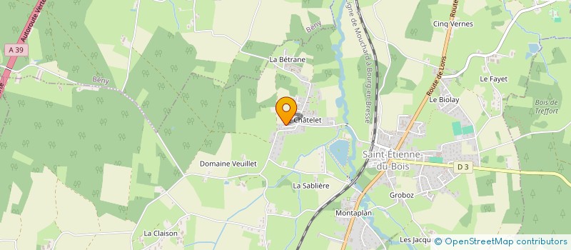 localisation de l'entreprise EROS  SAINT-ETIENNE-DU-BOIS