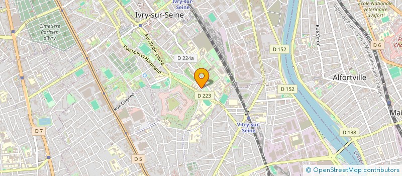 localisation de l'entreprise EROS à IVRY-SUR-SEINE