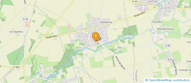 localisation de l'entreprise EROS IMMOBILIER  ARS-SUR-FORMANS