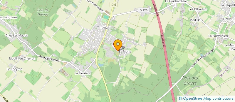 localisation de l'entreprise EROS KISS  THENAC