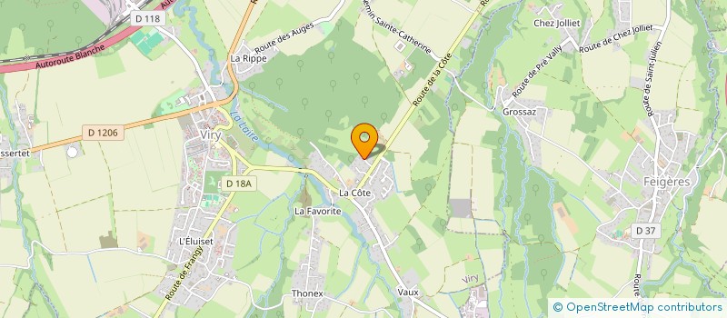 localisation de l'entreprise EROS SAS  JONZIER-EPAGNY