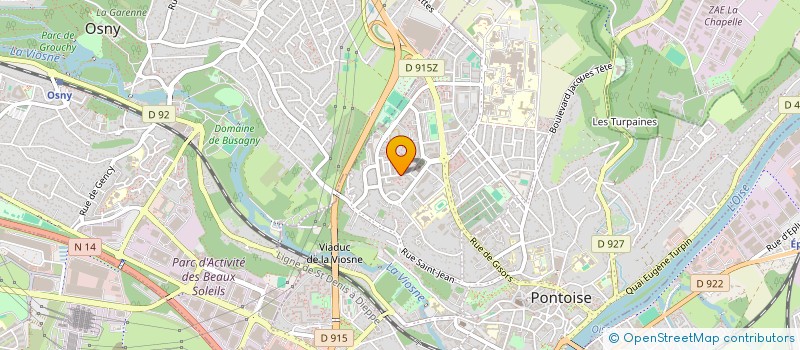 localisation de l'entreprise EROS TELECOM  PONTOISE