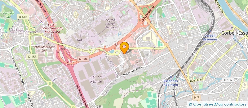 localisation de l'entreprise EROSFER à CORBEIL-ESSONNES