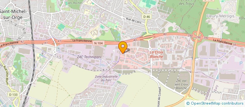 localisation de l'entreprise EROZU à SAINTE-GENEVIEVE-DES-BOIS