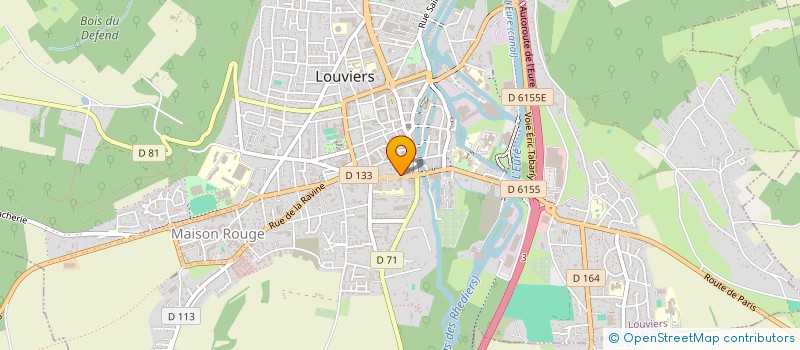 localisation de l'entreprise ERP  LOUVIERS