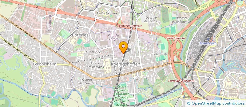 localisation de l'entreprise ERP à STRASBOURG