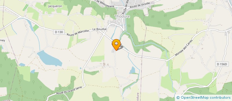 localisation de l'entreprise ERP BOIS DE CHAUFFAGE  THODURE