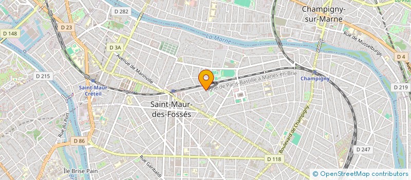 localisation de l'entreprise ERP FINANCE à SAINT-MAUR-DES-FOSSES