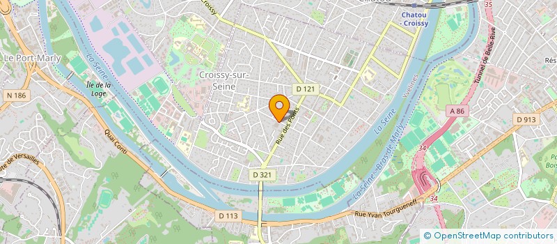 localisation de l'entreprise ERP IMMOBILIER  CROISSY-SUR-SEINE