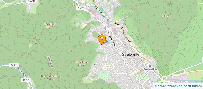 localisation de l'entreprise ERP4PLUS  GUEBWILLER