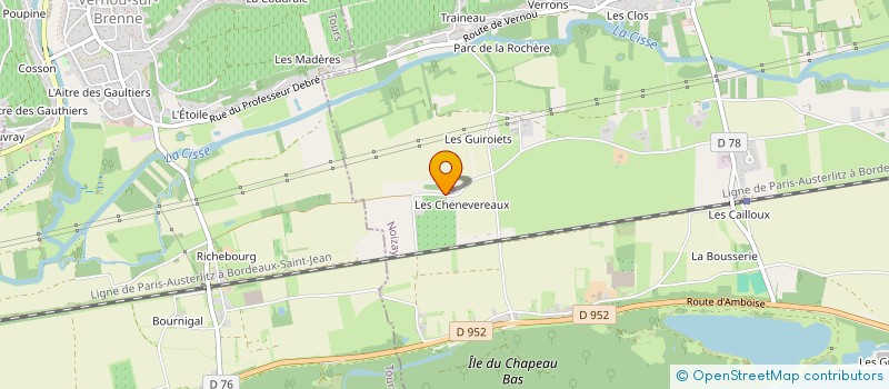 localisation de l'entreprise ERPA  NOIZAY