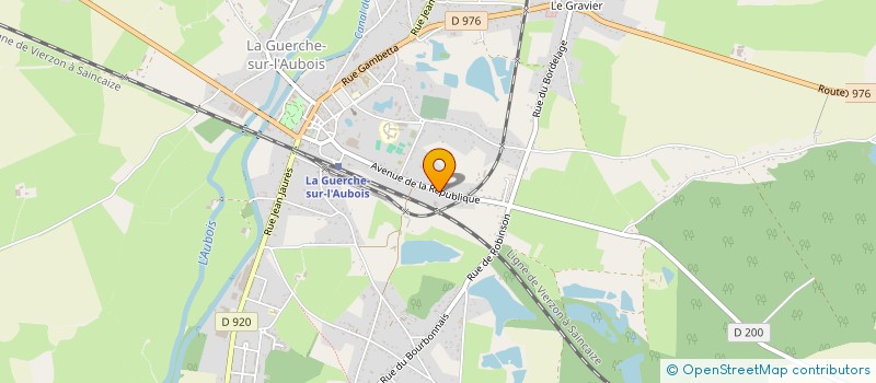 localisation de l'entreprise ERPAC à LA GUERCHE-SUR-L'AUBOIS
