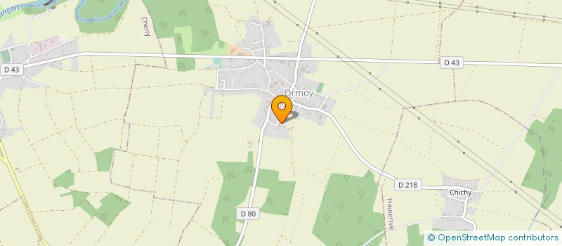 localisation de l'entreprise ERPACC à ORMOY